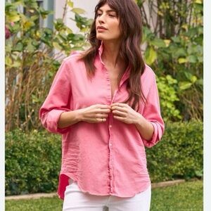 Frank & Eileen Eileen Relaxed Button-Up Shirt in Sunset Size Medium
